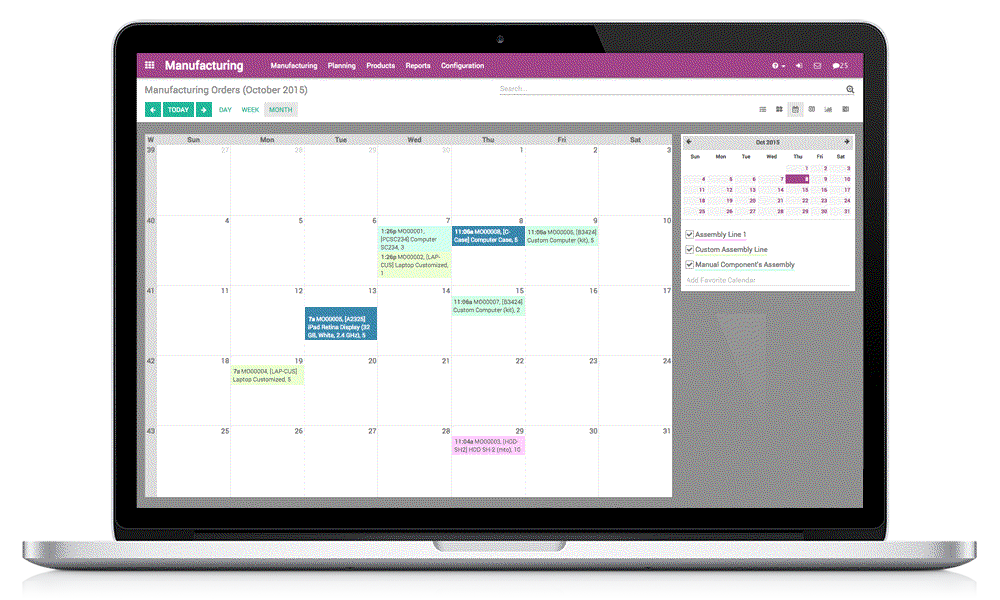 Odoo - Sample 2 for three columns